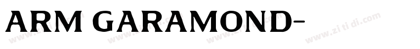 Arm Garamond字体转换